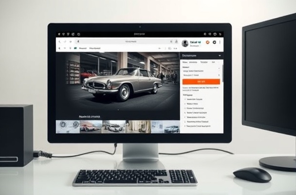 Classic car auction platform